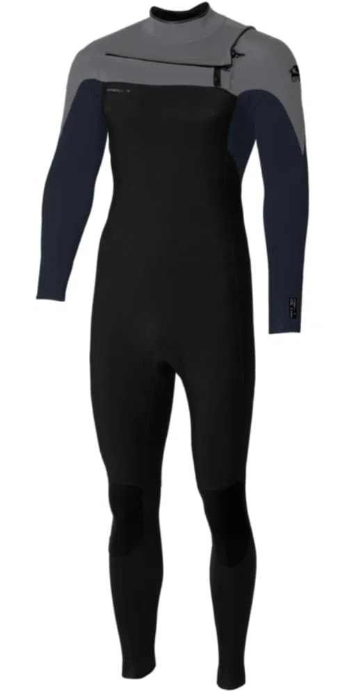 O'NEILL 2025 Hombres Epic 4/3mm Chest Zip Neopreno 5647 - Black/Slate/Smoke