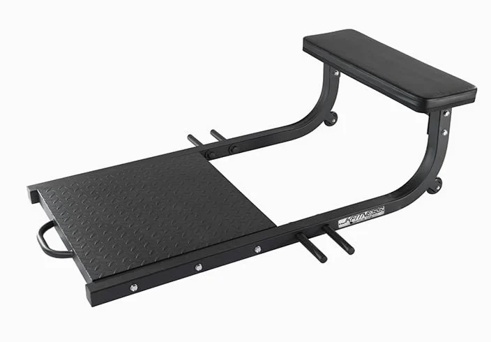 JK Fitness - Banco Hip Thrust | Máquina para glúteos y fitness con soportes elásticos, cojín de alta densidad y placa antideslizante, capacidad 300 kg