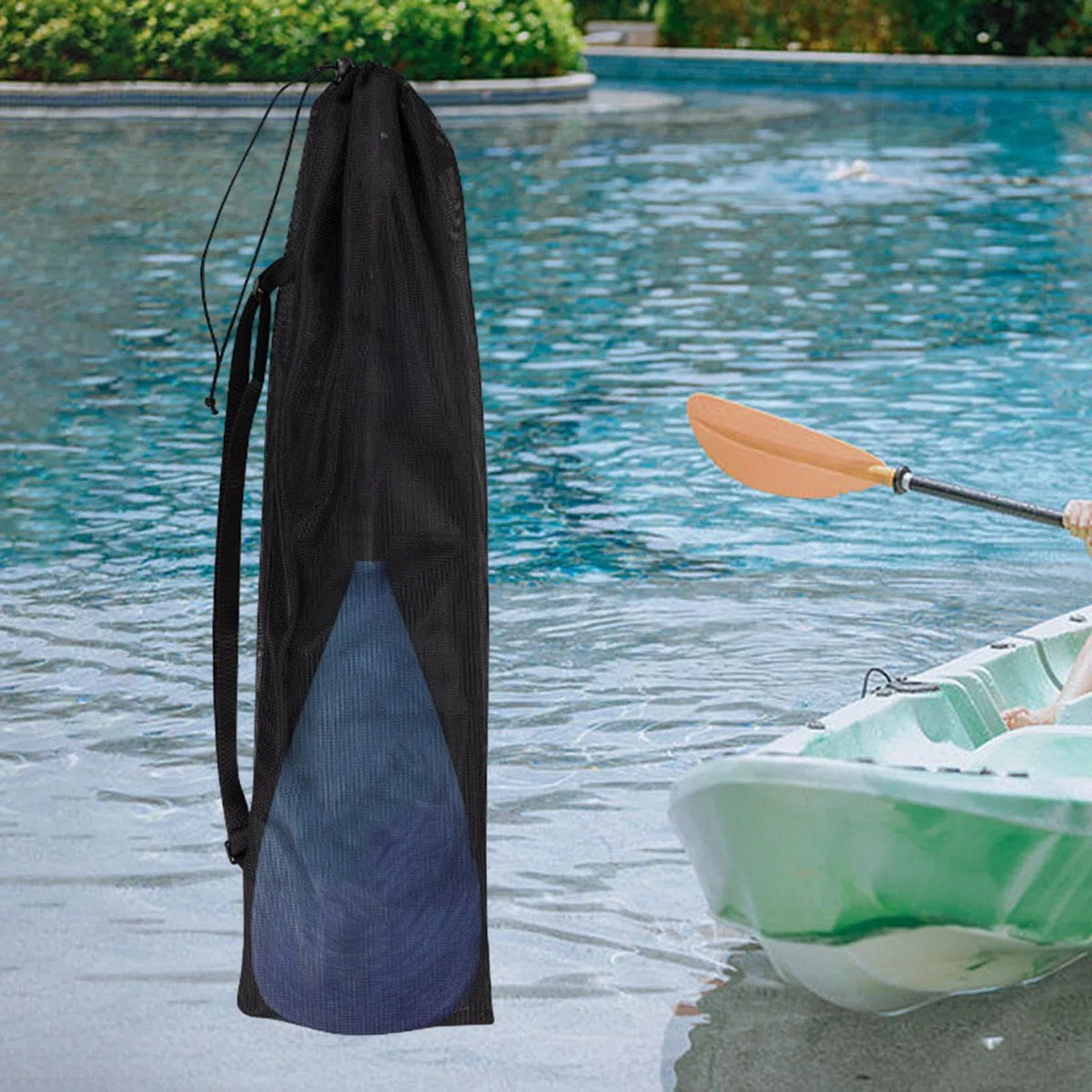 Bolsa de Remo para Kayak, Bolsa de Almacenamiento de Remo, Accesorio Resistente al Desgaste, Bolsa Protectora Acolchada con Doble Cremallera,