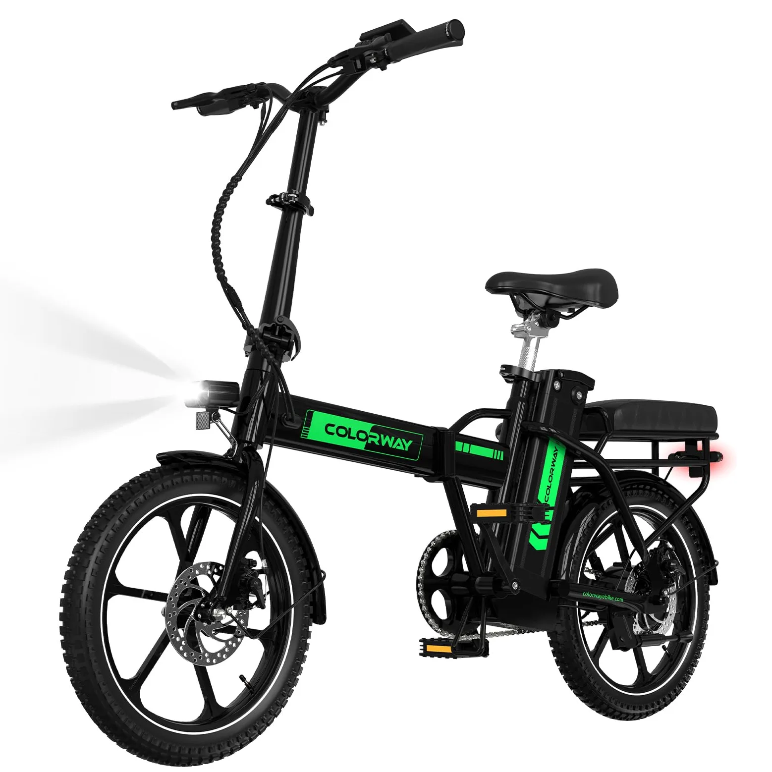 COLORWAY BK5S Bicicleta Eléctrica Plegable 16” – 36V 12Ah Batería Extraíble, Motor 250W, E-Bike Compacta Urbana, Bicicleta Eléctrica para Hombre y Mujer, Ideal para Ciudad y Desplazamientos