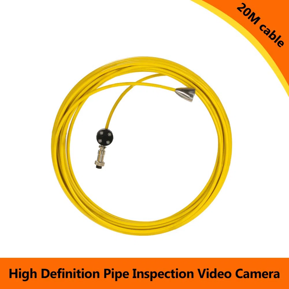 Lixada Cable de Fibra de Vidrio de reemplazo de 20M / 30M / 50M Cable de Repuesto para cámara de inspección de tuberías