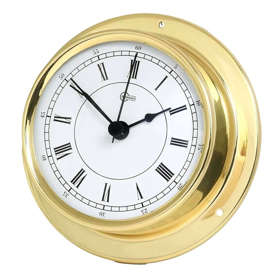 Barigo Cabin Equipment Reloj de barco Tempo latón pulido 110mm