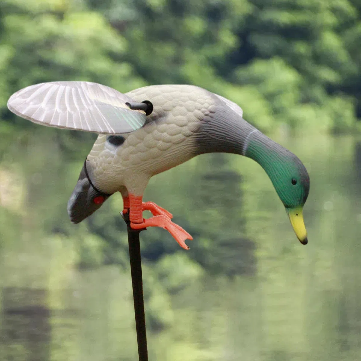Yusheng Pato ala giratoria,ala giratoria señuelo Pato Flexible | Señuelo Pato eléctrico con Mando a Distancia Alimentado por batería para Caza Patos, señuelo más rápido