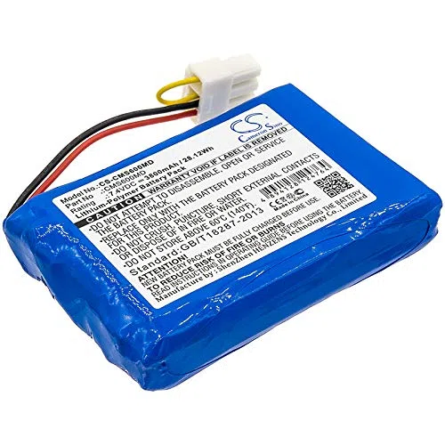 CS-CMS600MD Batería 3800mAh Compatible con [CONTEC] CMS6000, Monitor CMS6000 sustituye 88889457