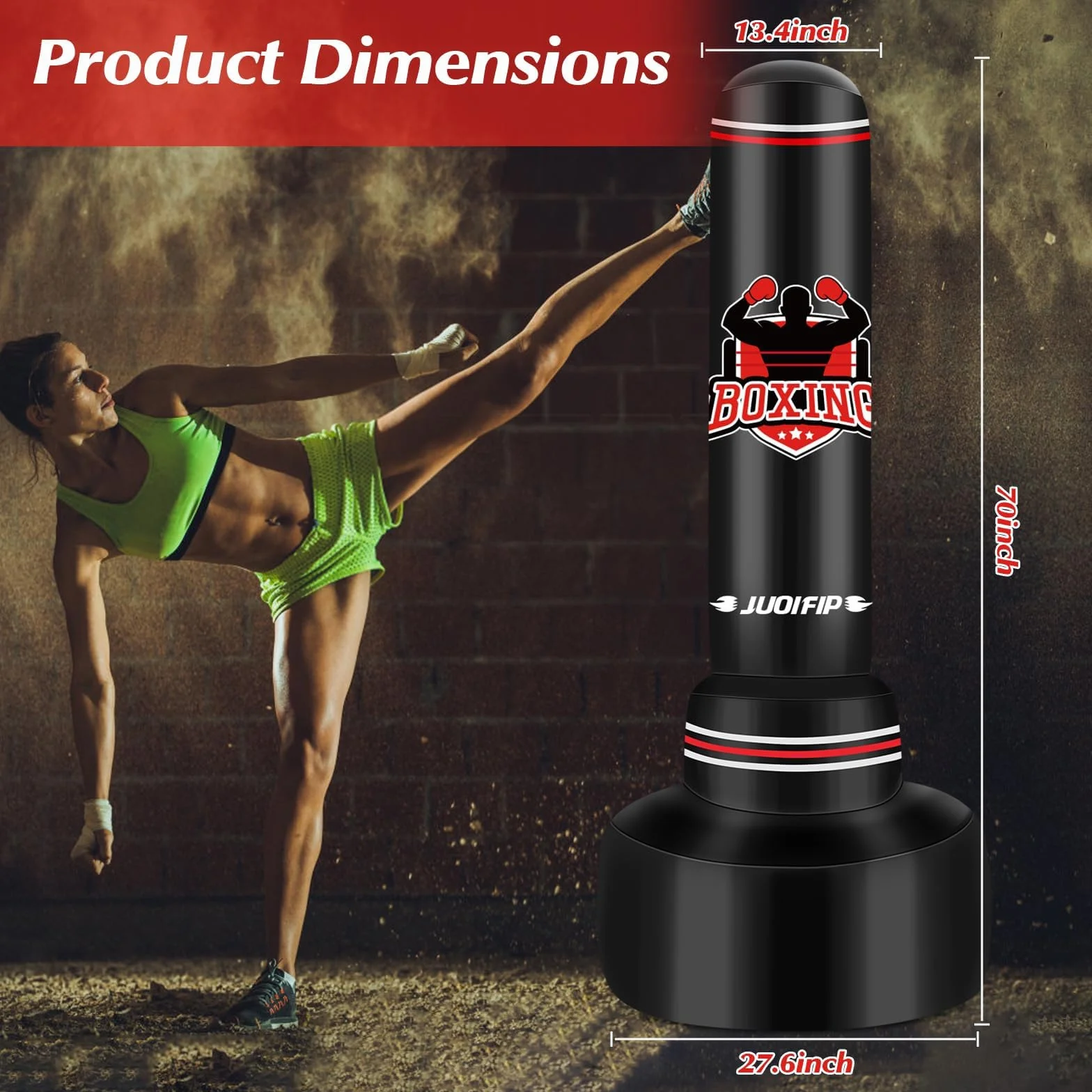 Saco de Boxeo con Soporte 180cm- Saco de Boxeo Adulto con Guantes de Boxeo y Bomba de Aire eléctrica, Mujeres Hombres Stand Kickboxing Bolsas para Entrenamiento MMA Muay Thai Fitness Principiantes
