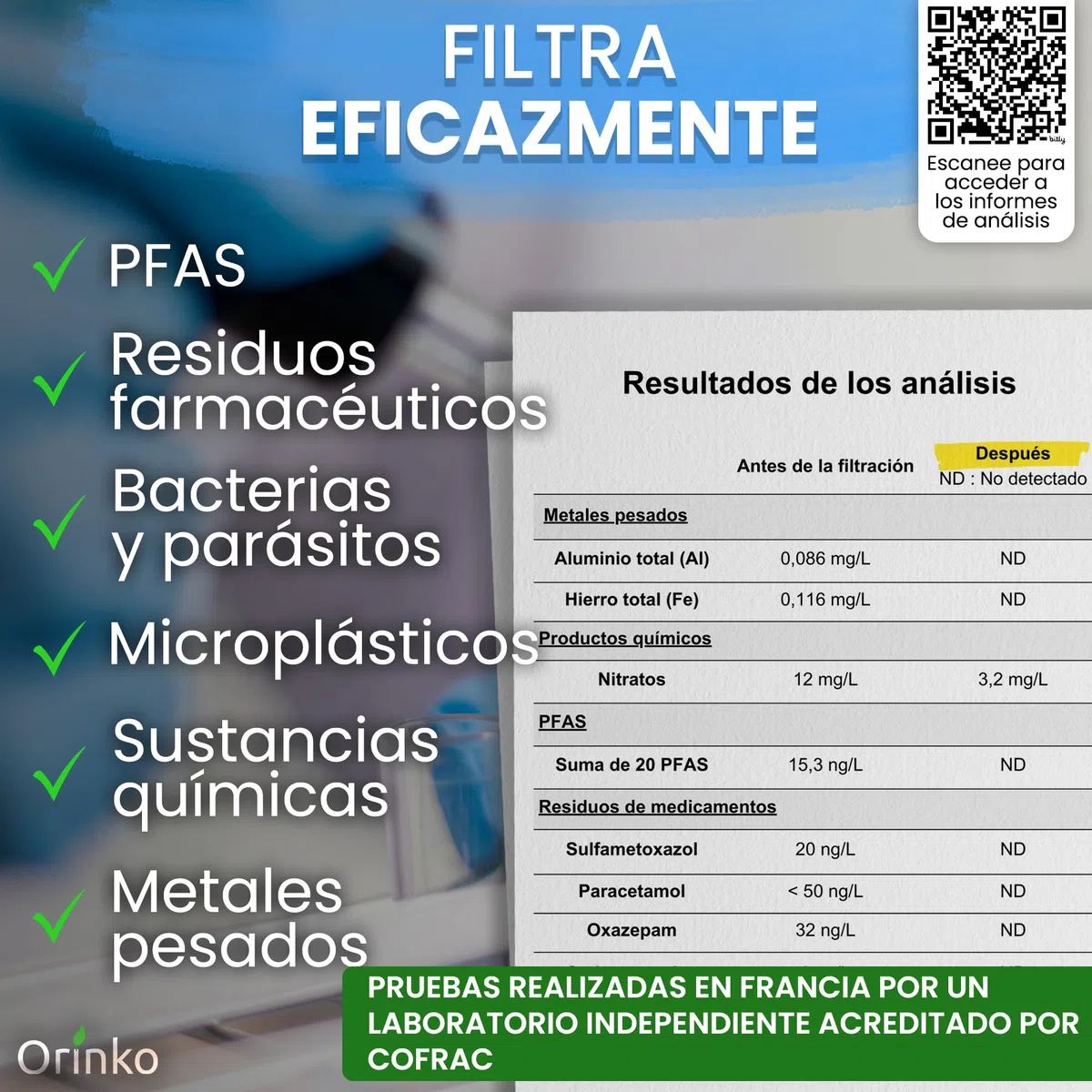 Filtro de Agua por Gravedad Purificador Doméstico Acero Inoxidable Carbón Activo Sistema Filtración Agua Potable Hogar Camping
