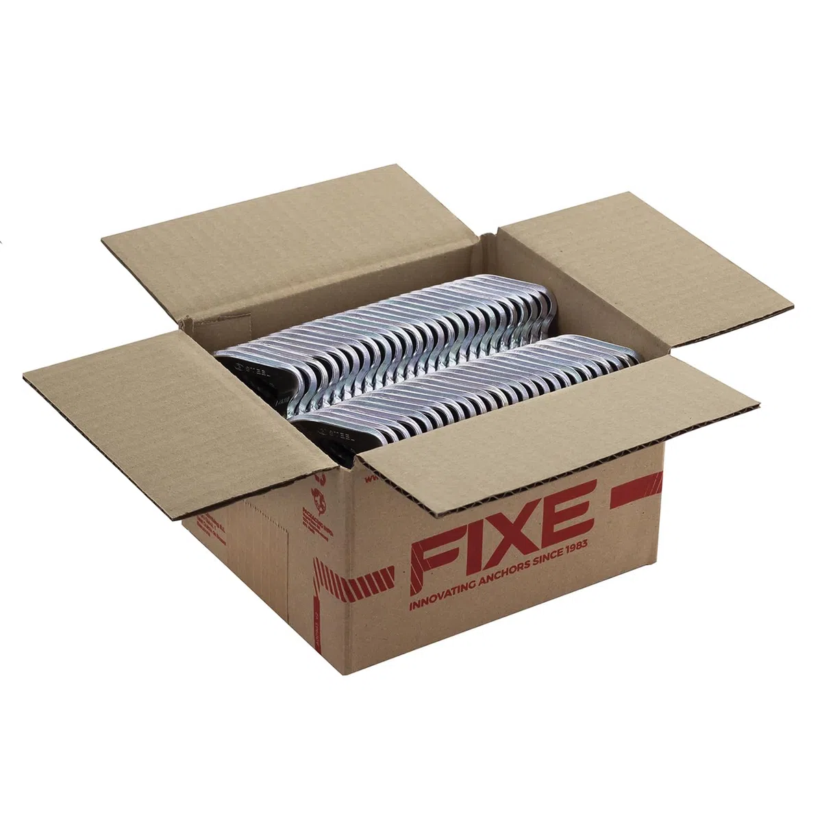 FIXE - Plaqueta 1 en Acero Ecotri - Plaqueta de Anclaje para Escalada y Trabajos Verticales - Alta Resistencia 25 kN - Fabricada en España