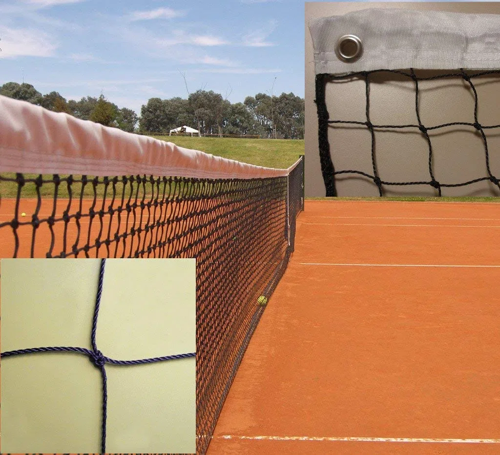 Red Tenis Sencilla. PE 2 mm Ø Alta tenacidad. Red Económica y de Calidad. Reglamentaria