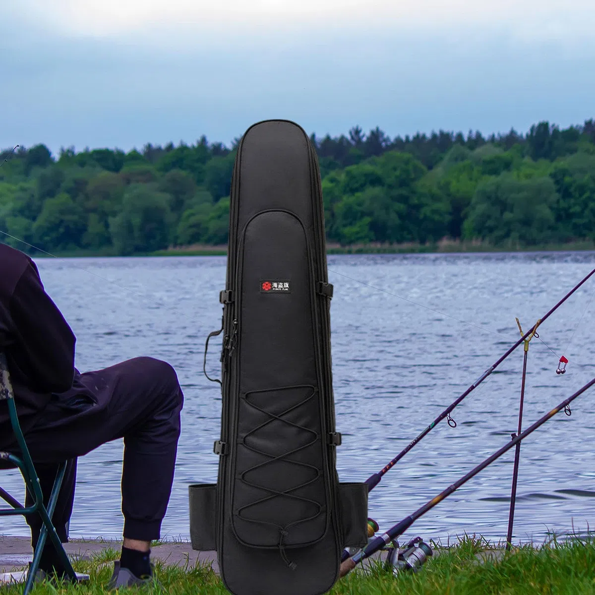 Bolsa para Aletas Largas Mochila Resistente al Agua de Oxford con Compartimento Seco y Húmedo Correas Ajustables Adecuada para Natación Pesca
