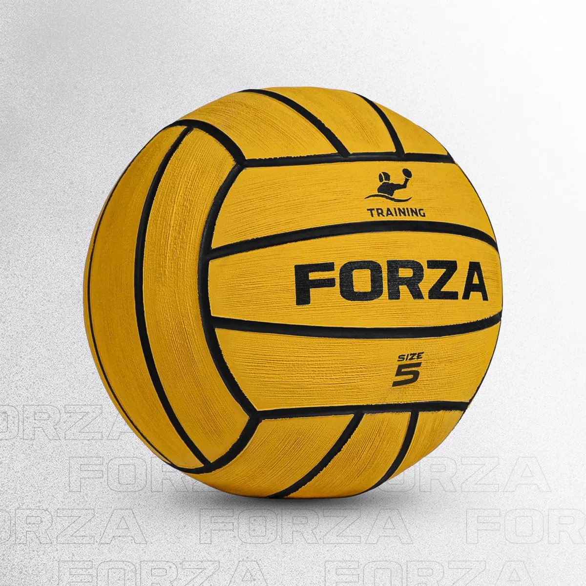 FORZA Pelota de Entrenamiento de Waterpolo | Pelota Duradera y Resistente a los Impactos con tecnología Grip+ - Adecuada para Todas Las Edades