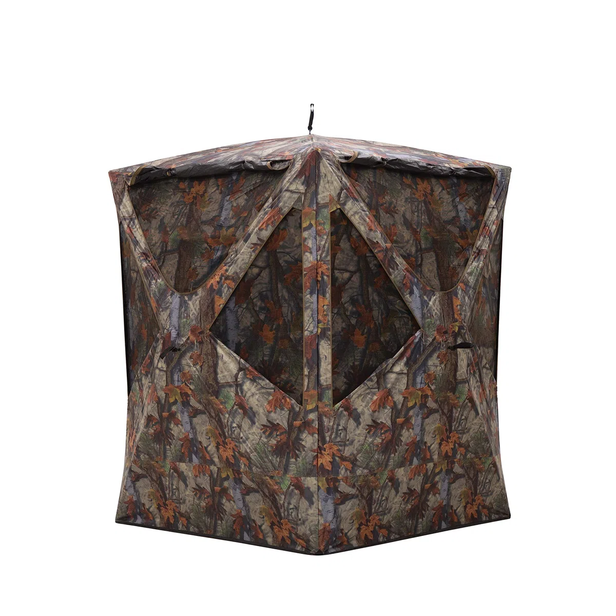 Barronett Blinds Prowler 300, persiana de caza portátil, persiana de cubo alto, disparar mientras estás de pie, ligera, para 2 personas, bosque de sendero de sangre, 80 x 75 x 75 pulgadas, PR300BT