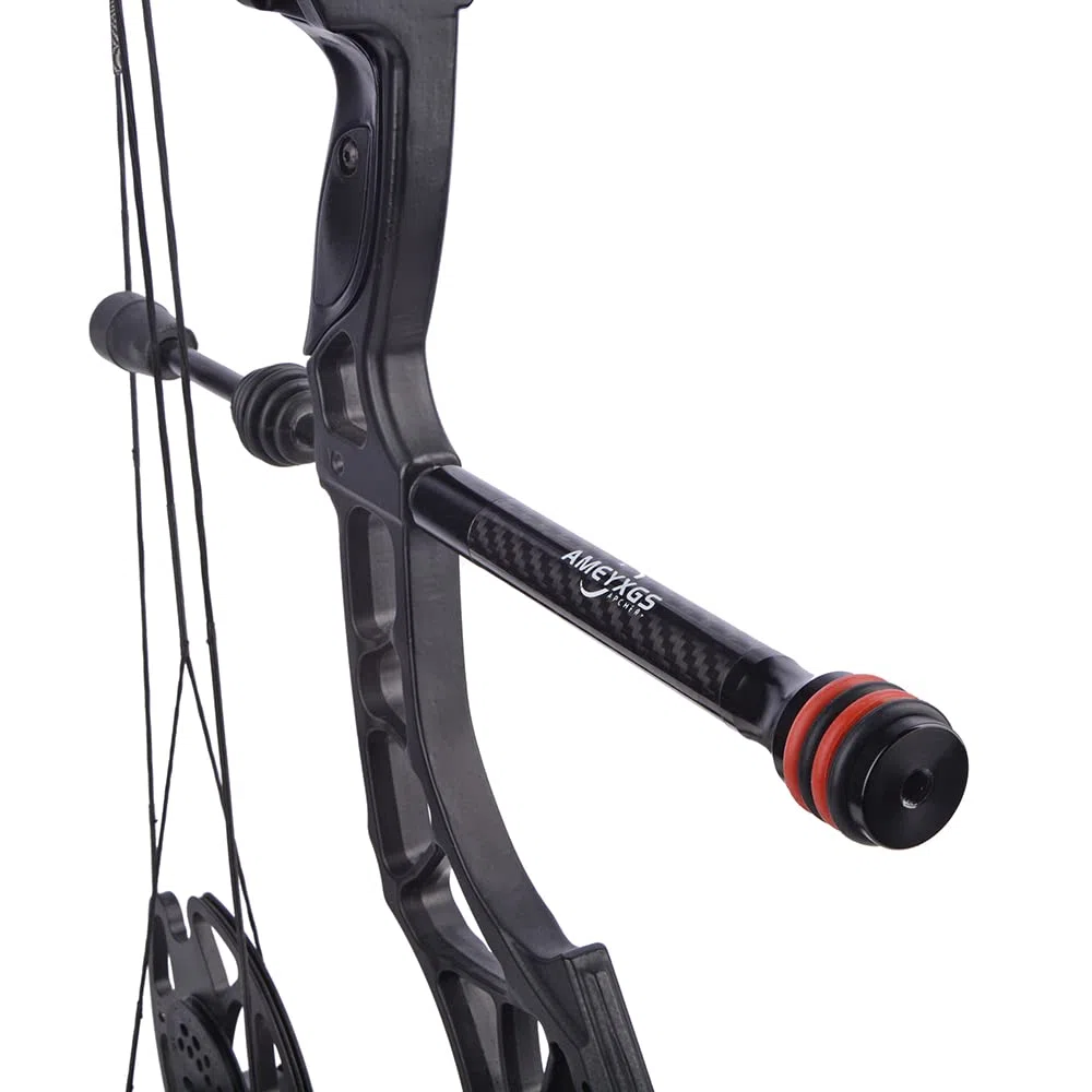 SHARROW Tiro al Arco Estabilizador de Proa Barra Lateral Estabilizador de Carbono 6" 8" 10" 12" Extender Varilla para Arco Compuesto y Arco Recurvo