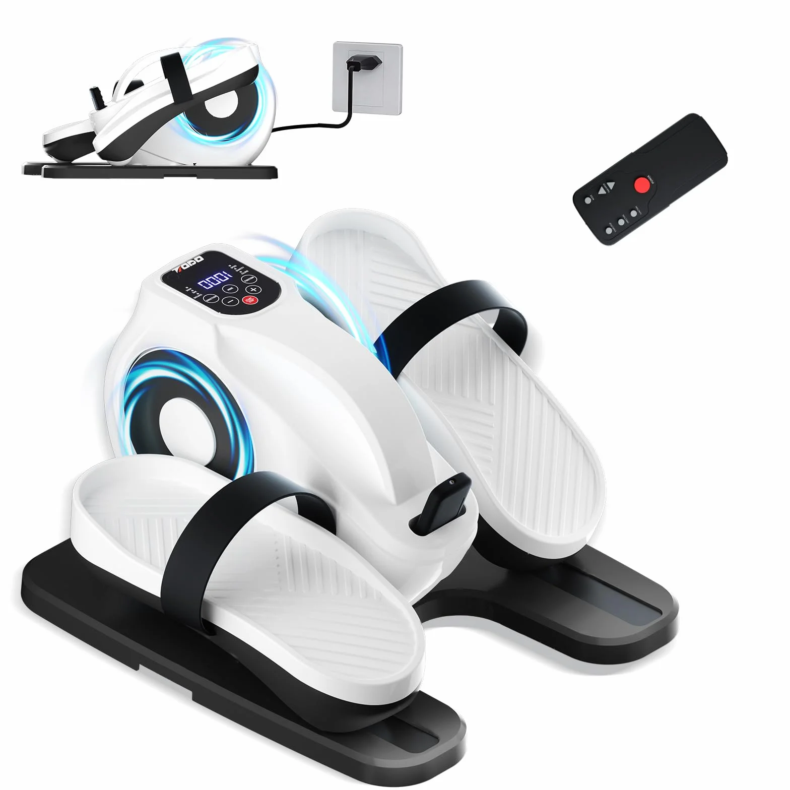TODO Mini Eliptica Electrica, Pedaleador Electrico, Pedales Estaticos Personas Mayores Maquina Andar Sentado Bicicleta Eliptica Fitness para Casa para Ancianos
