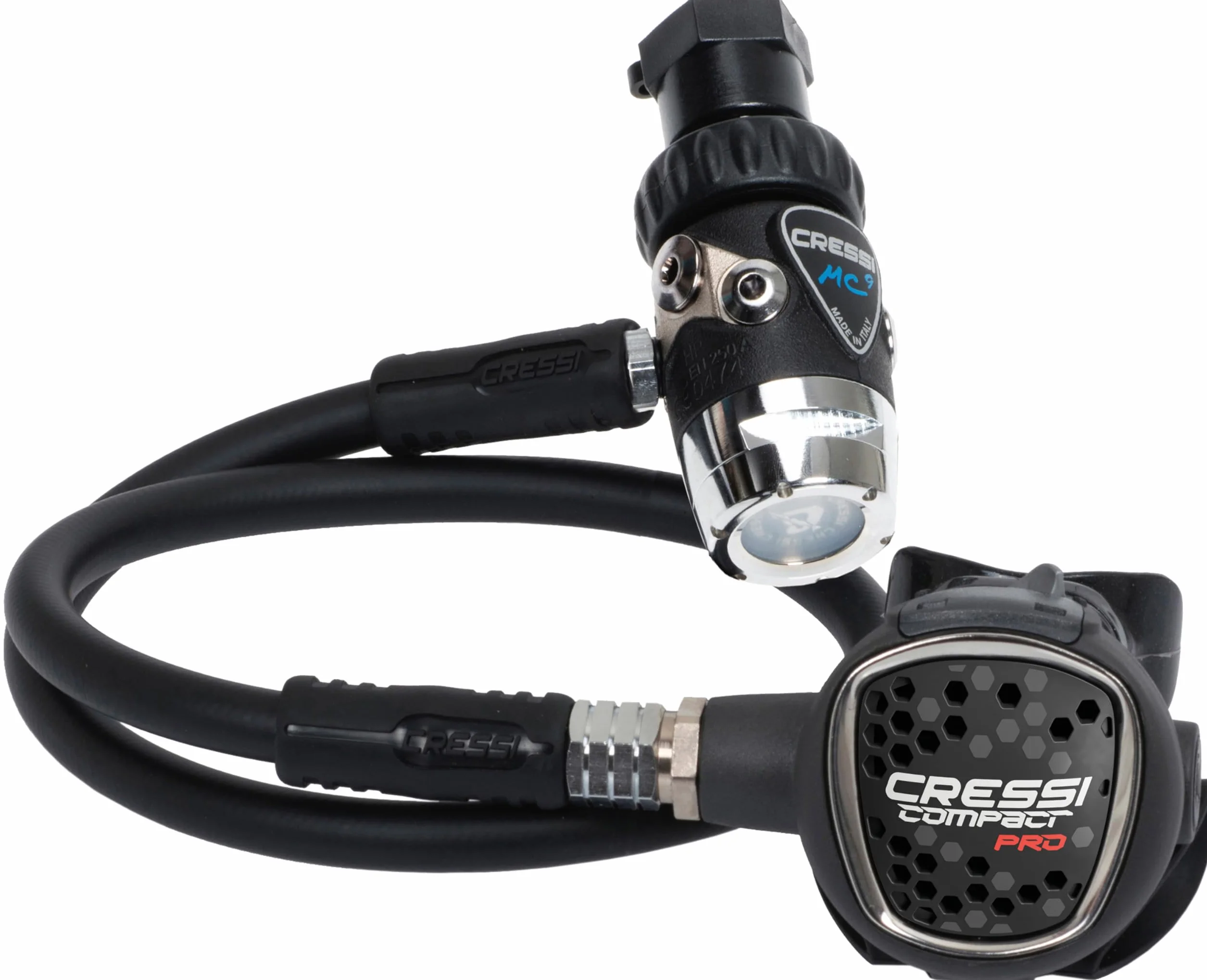 Cressi MC9-SC/Compact Pro Regulator - Erwachsene Atemregler SC in Der Version INT Oder DIN 300