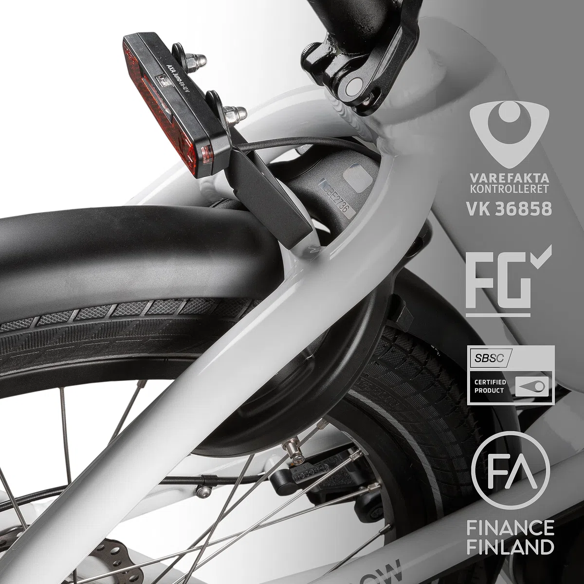 AXA Imenso Large Retractable – Candado para bicicleta – Marco – Nivel de seguridad 12 – Combinable con cerradura de embutir – 75 mm