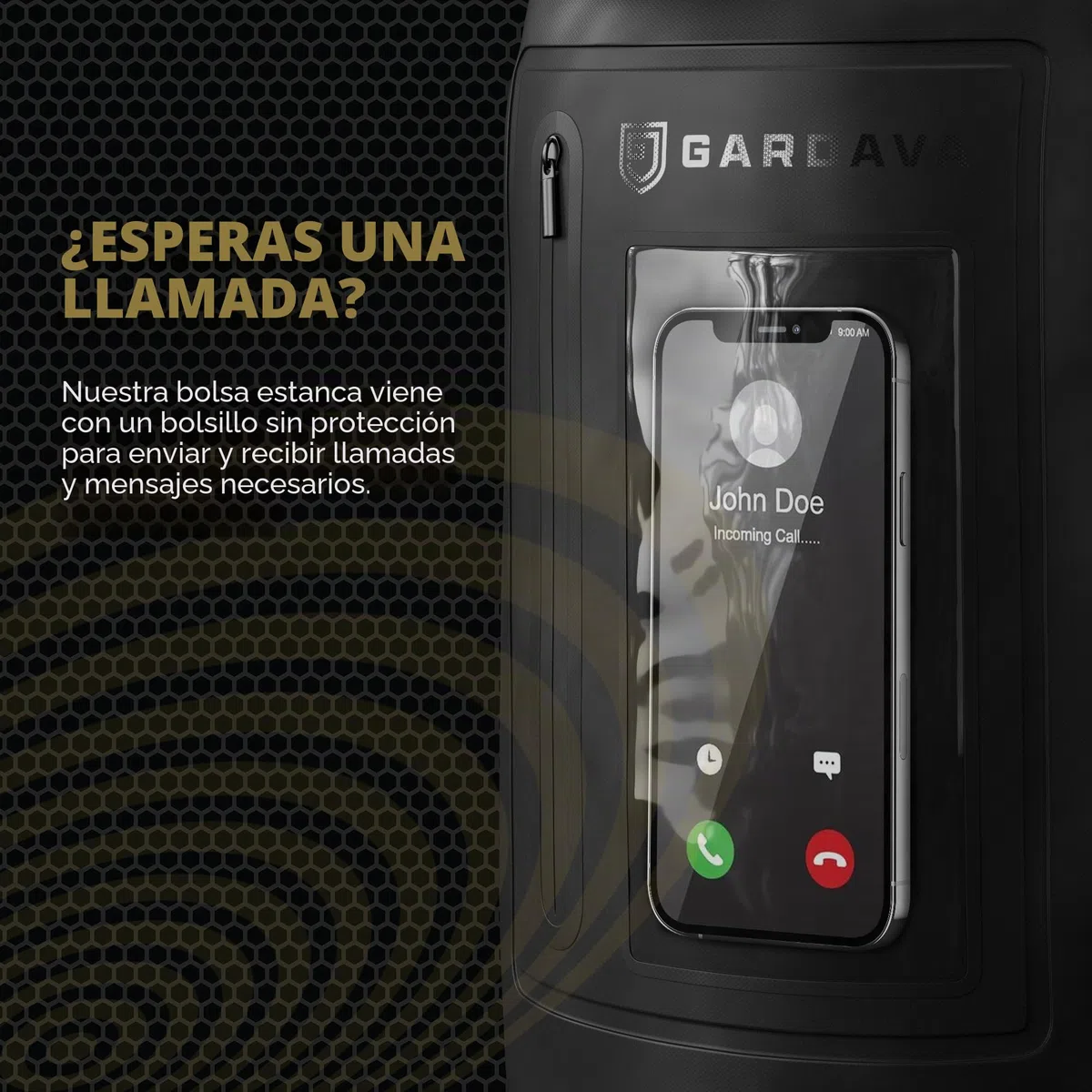 Faraday bolsa impermeable: jaula EMP impermeable para portátiles y teléfonos, grandes bolsas Go Dark, negro