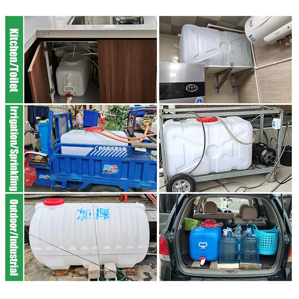 Bidon agua Blanco 25L/45L/70L/100L/150L Cuadrado Cubo De Plástico Bidón De Agua Con Grifo Recipiente De Agua Portátil Coche Tanque De Agua De Emergencia Depósito De Agua Contenedor De Agua(Size:25L)