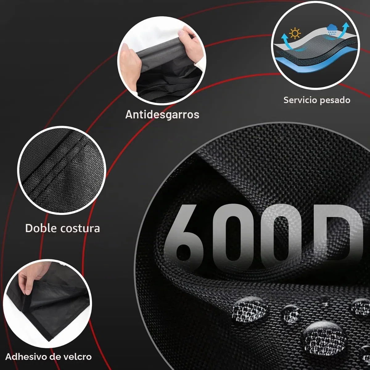 Zettum Funda de Mesa de Ping Pong 188 L x 155 A CM, 600D Oxford Impermeable y Protección Resistente Cubierta para Tenis de Mesa, Compatible con mesas plegables y estándar de ping-pong