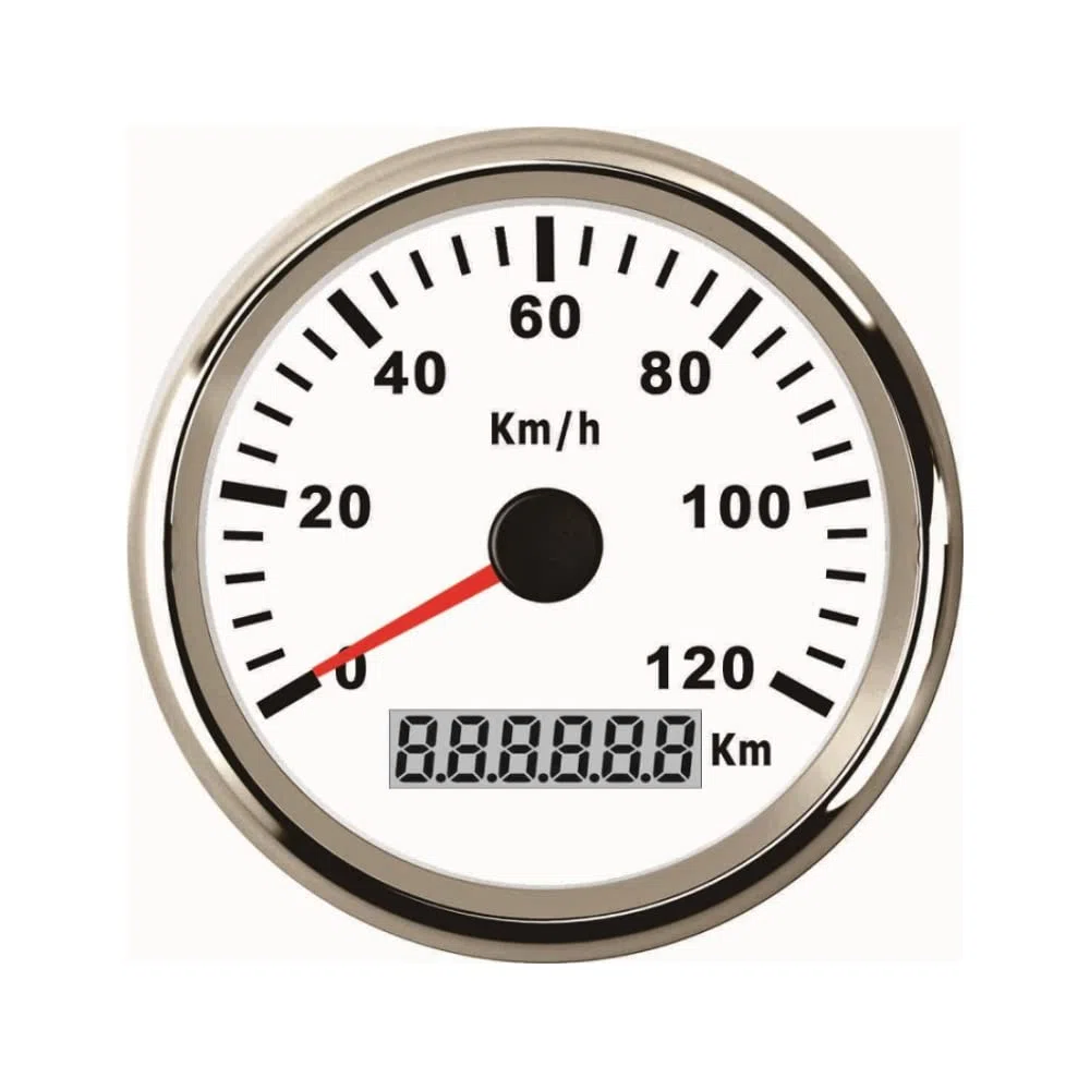 ELING GPS Velocímetro Odómetro 120KM/H para Auto Marine UTV 85mm 12V/24V con luz de fondo