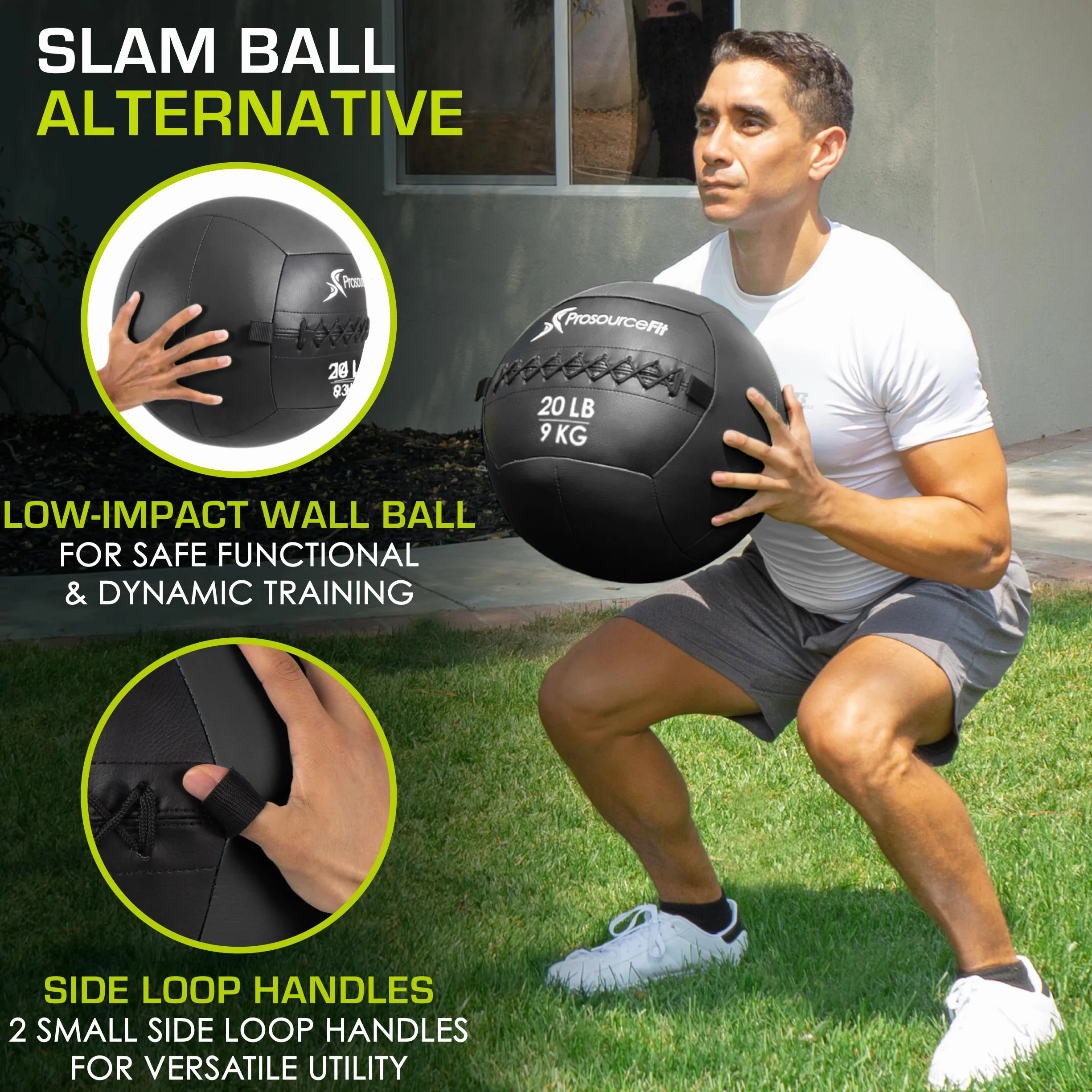ProsourceFit Soft Medicine Balls, Wall Balls and Full Body Dynamic Exercises