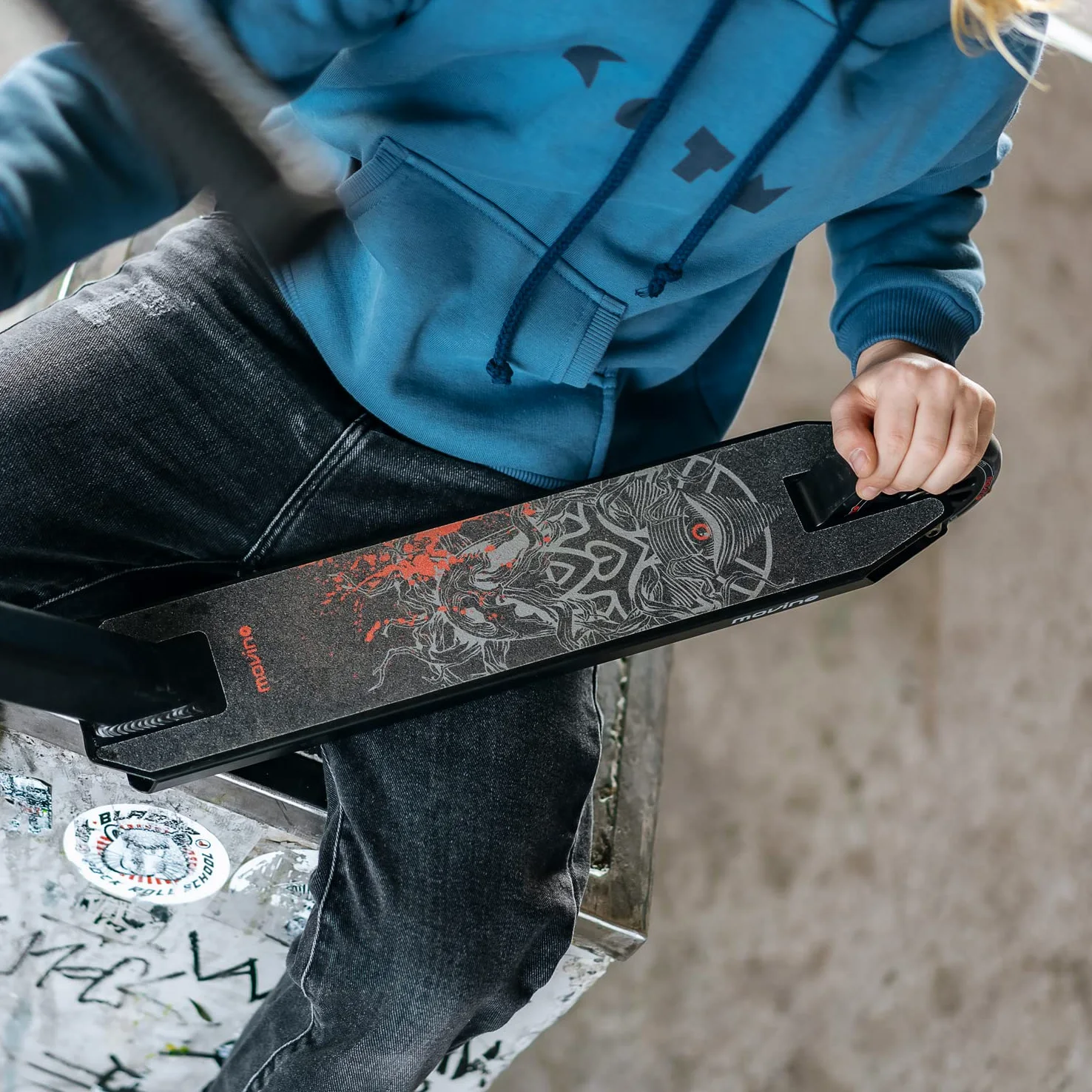 Movino Tyro Scooter | Scooter de Estilo Libre | ABEC 9 | Scooter para niños | Manillar de 100 mm | Base de Aluminio 6061 | Peso 2,89 kg