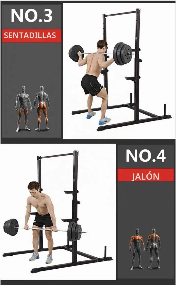 Pull Up Fitness - Multiestación, Negra