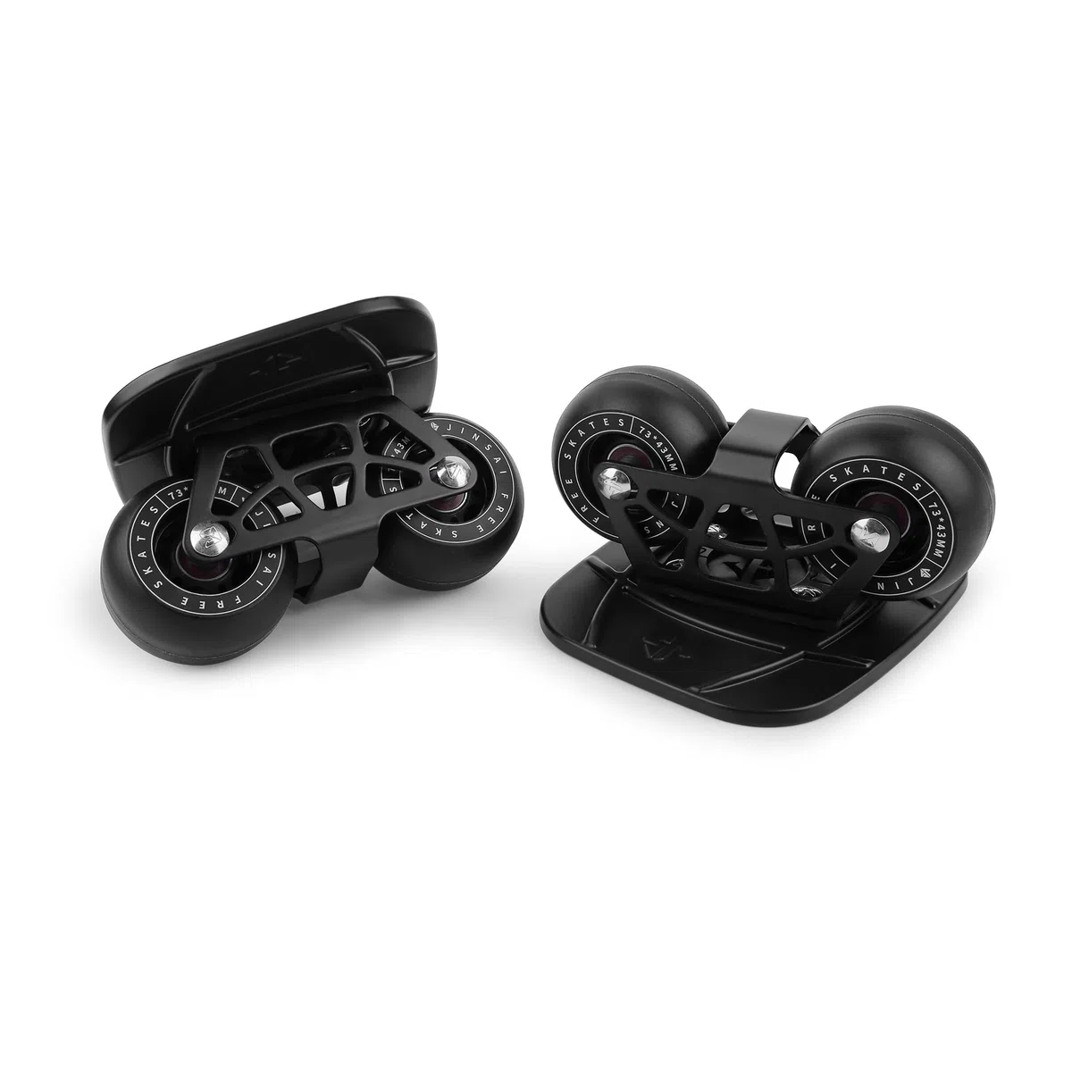 FreeSkates - Patines portátiles de Carretera, con Cubierta de aleación de Aluminio Antideslizante, patineta Dividida con Ruedas de Poliuretano de Gama Alta