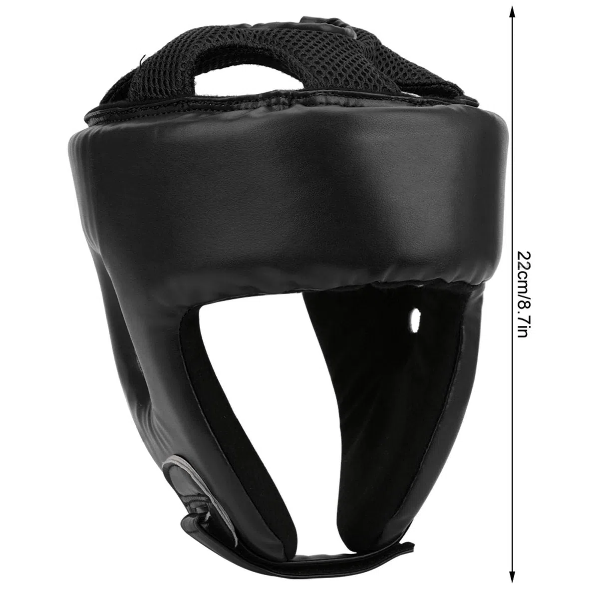 Casco de Boxeo Casco de Boxeo Cuero de PU Protector de Cabeza Ajustable Sanda Kickboxing Entrenamiento Defensa MMA Headgear