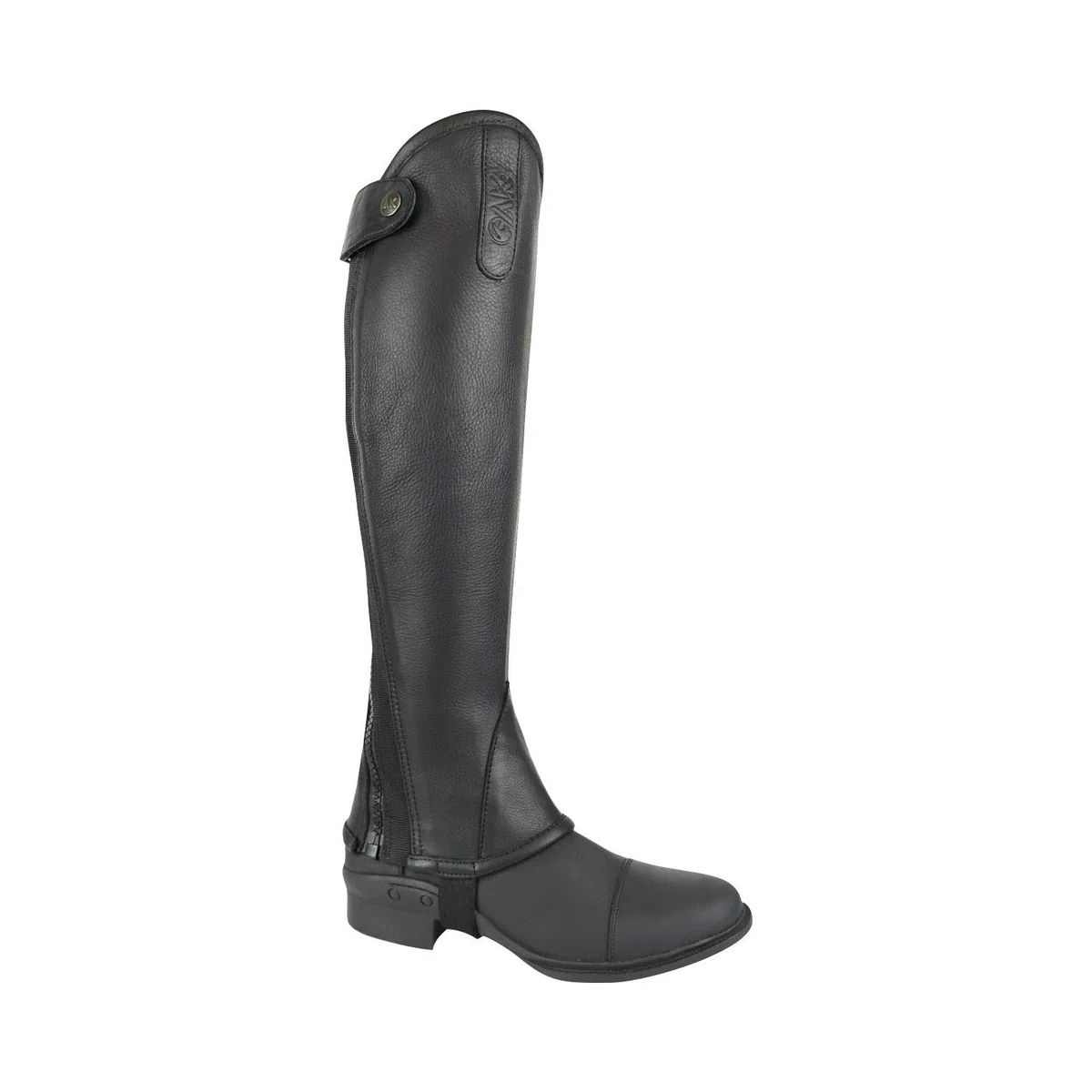 AK Curved Zip Full Grip Leather Horse Riding Half Chaps AKRS-1013