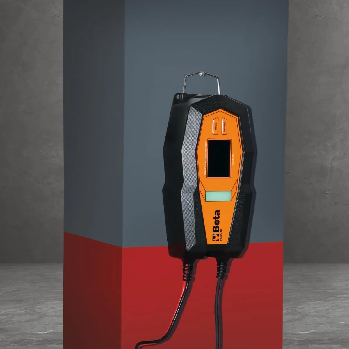 BETA 1498H/16A – Cargador de batería electrónico multifunción de 12-24 V para baterías de plomo y litio, con pantalla LCD y protecciones de seguridad, corriente de carga de 4-16 A