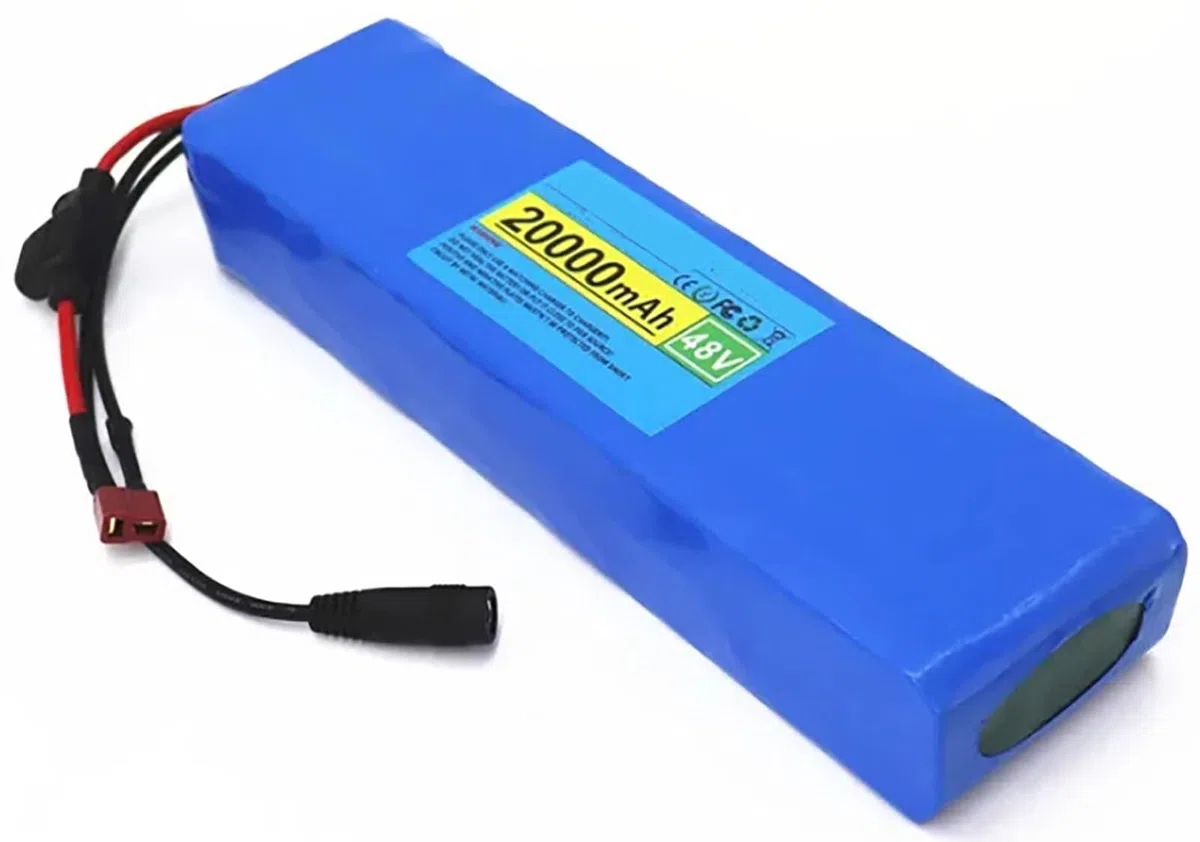 Ebike Batería 48V 20Ah Batería para Bicicleta Electrica 13S2P Baterías Recargables PVC Impermeable para 250W 350W 500W 800W 1000W Motor con Charger