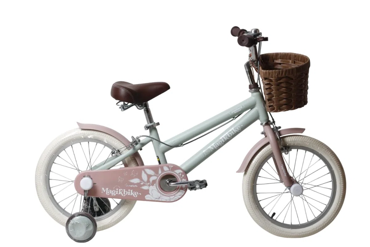 Antonella - Bicicleta para niña de 4 a 6 años con Cesta, tamaño 16"