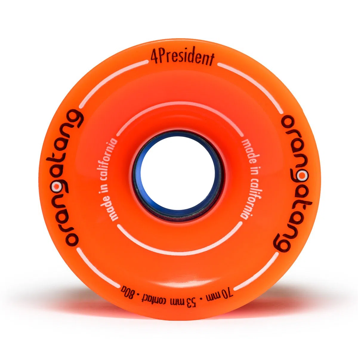 Orangatang 4 Ruedas President Cruising Longboard Skateboard de 70 mm (Juego de 4)