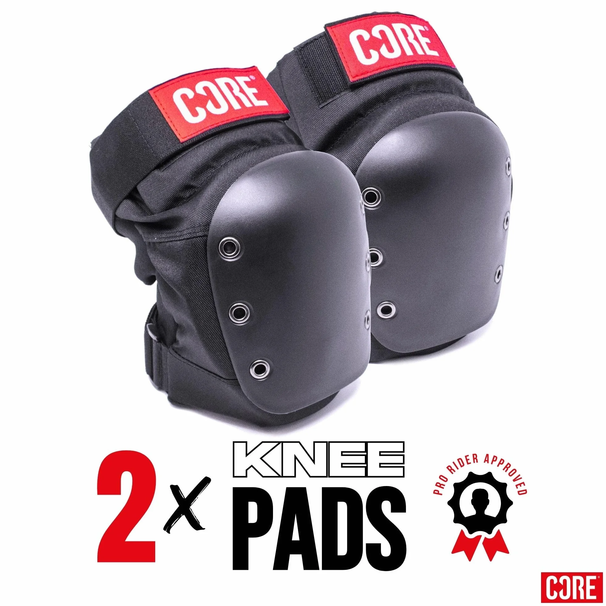 Core Protection Street Knee Pads Rodilleras negras (S)