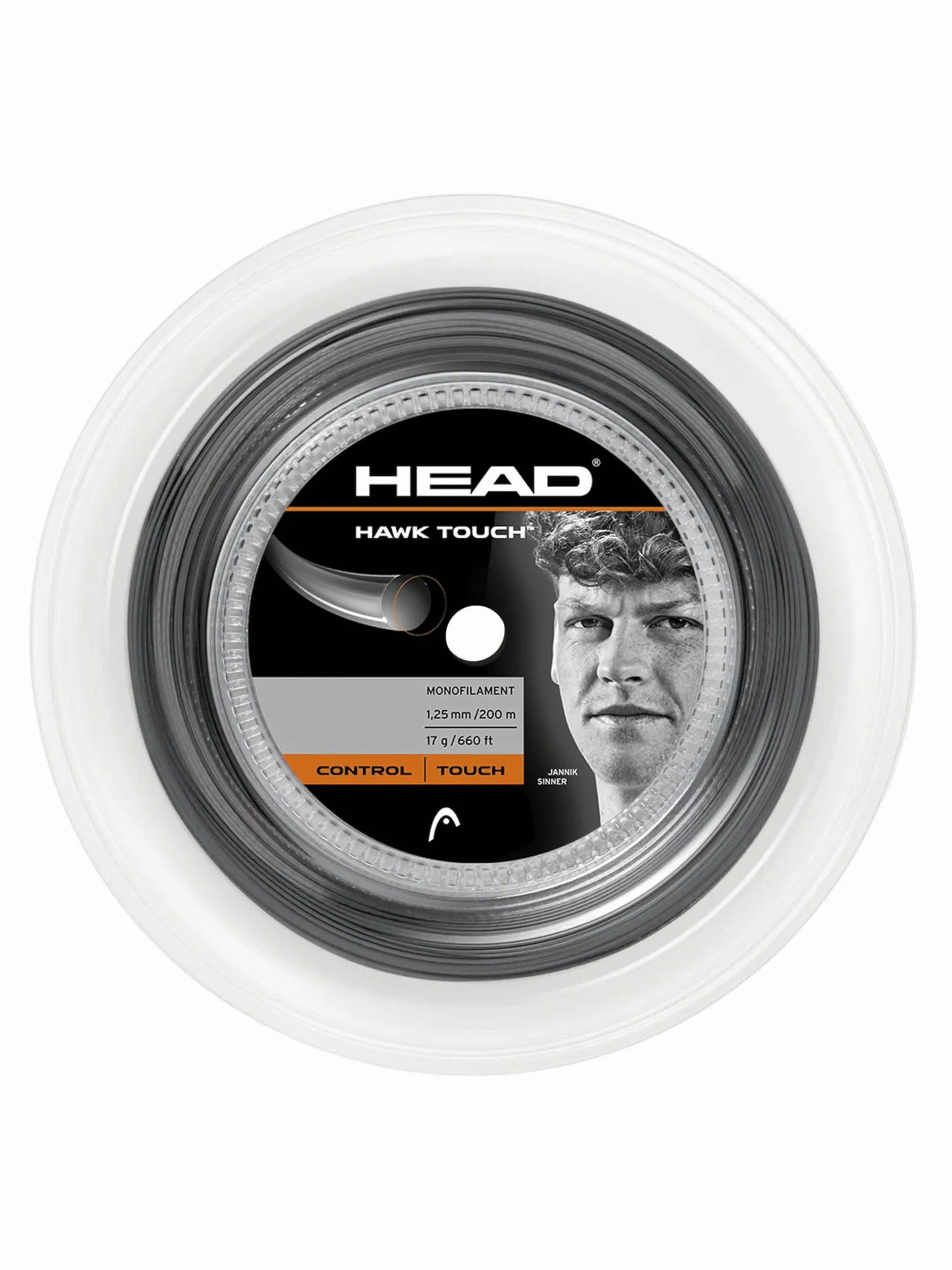 HEAD Hawk Touch - Cuerda para Tenis (200 m, Carrete de Tenis)