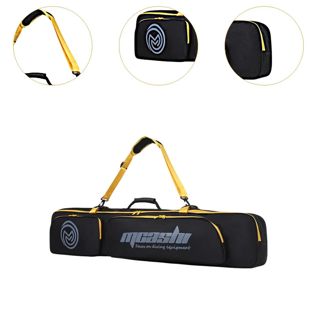 Oshhni Bolso de Aletas largas Bolso de Bolso Ajustable Puede almacenar Trajes de Buceo de Buceo de Buceo.