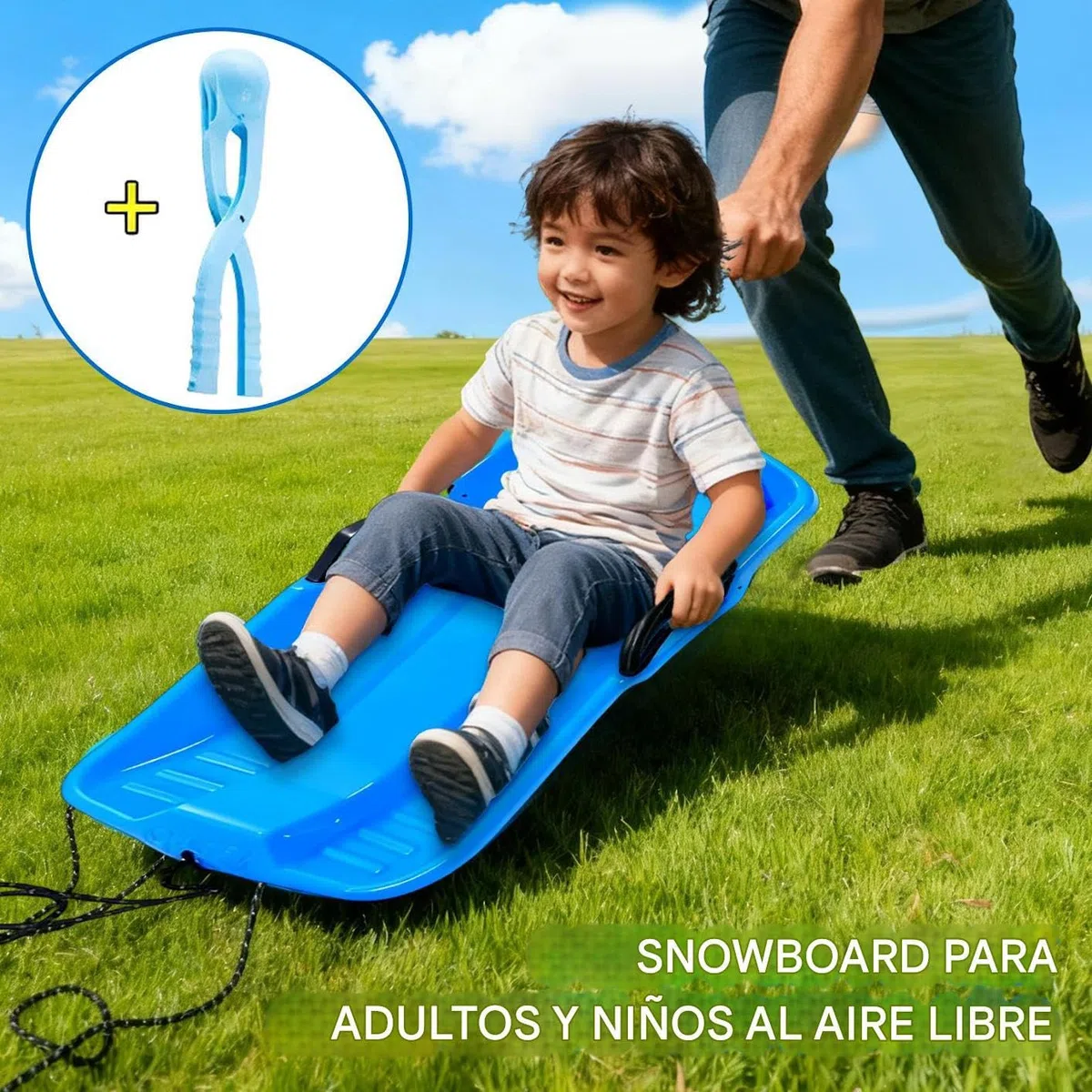 Trineos De Nieve para Niños Y Adultos,Equipo de Trineo Ligero | Disco para Niños Skiboard | para Playa Montañas Hielo Hierba Hombres Mujeres Niñas Jóvenes Adolescentes