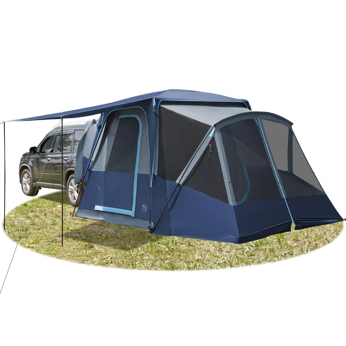 TIMBER RIDGE Tienda de campaña SUV para 5 a 9 personas con porche y toldo para acampar familiar, resistente a la intemperie y portátil, para furgoneta o coche, incluye bolsa de almacenamiento, 13 pies