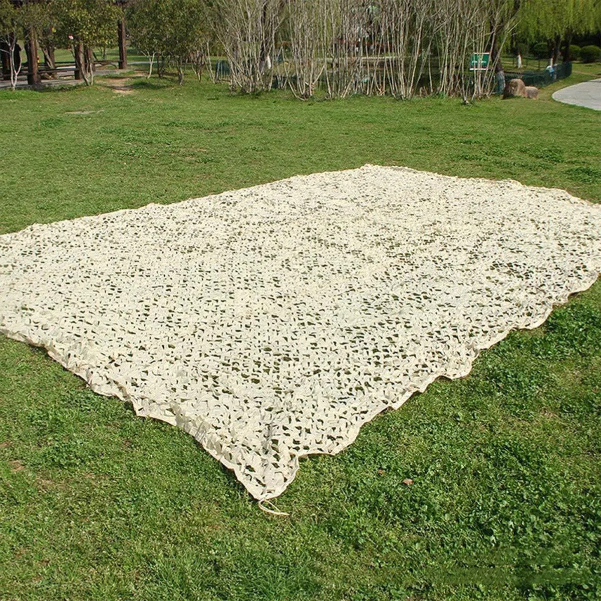 Malla de Sombra Protección Solar Gran Tamaño, 3x8m Red De Camuflaje Militar, para Decoración Jardín/Camping/Cobertura Coche/Decoración De Fiestas