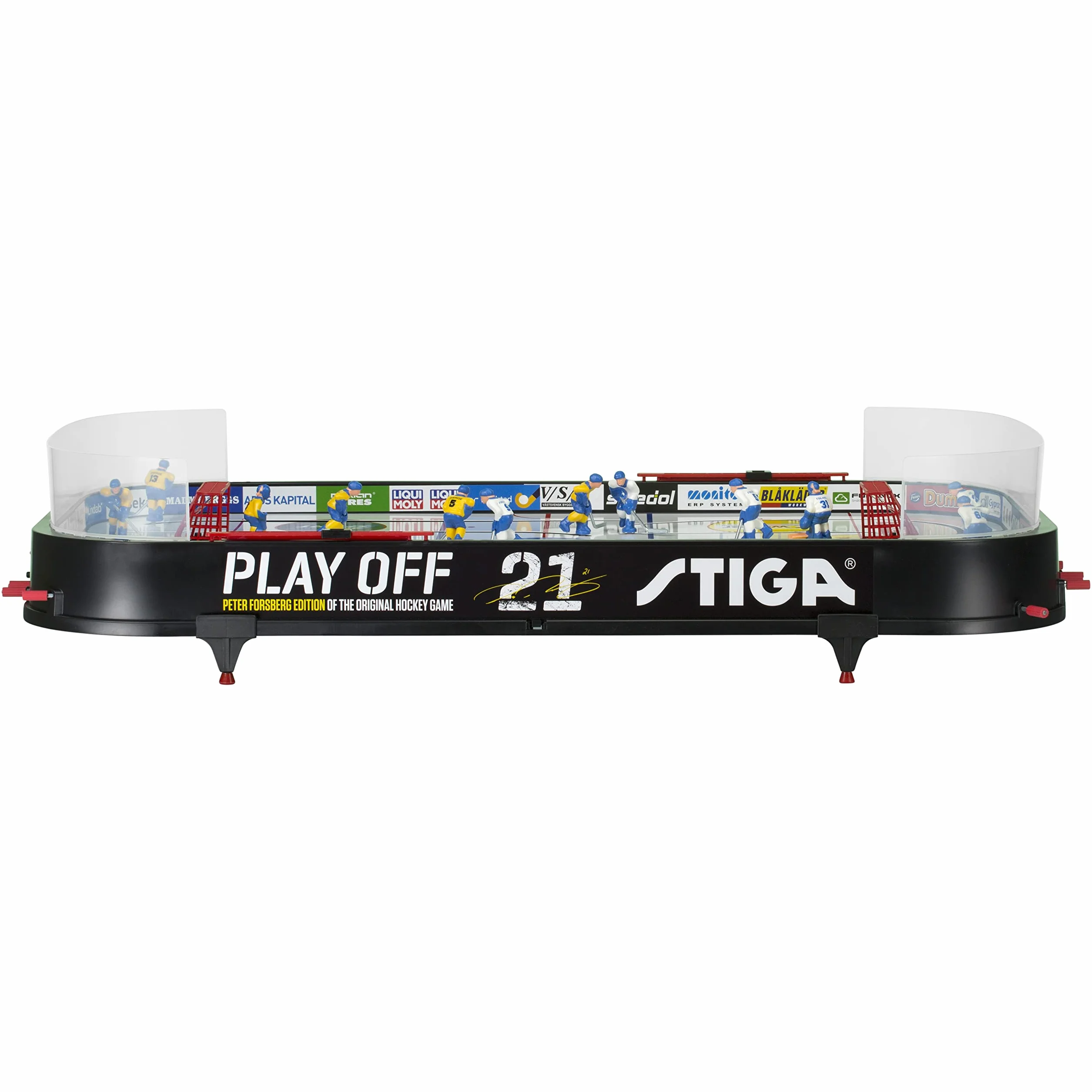 Stiga - Juego de Mesa de Hockey sobre Hielo Play Off 21 Suecia-Canadá, Negro/Blanco, 96 x 50 cm