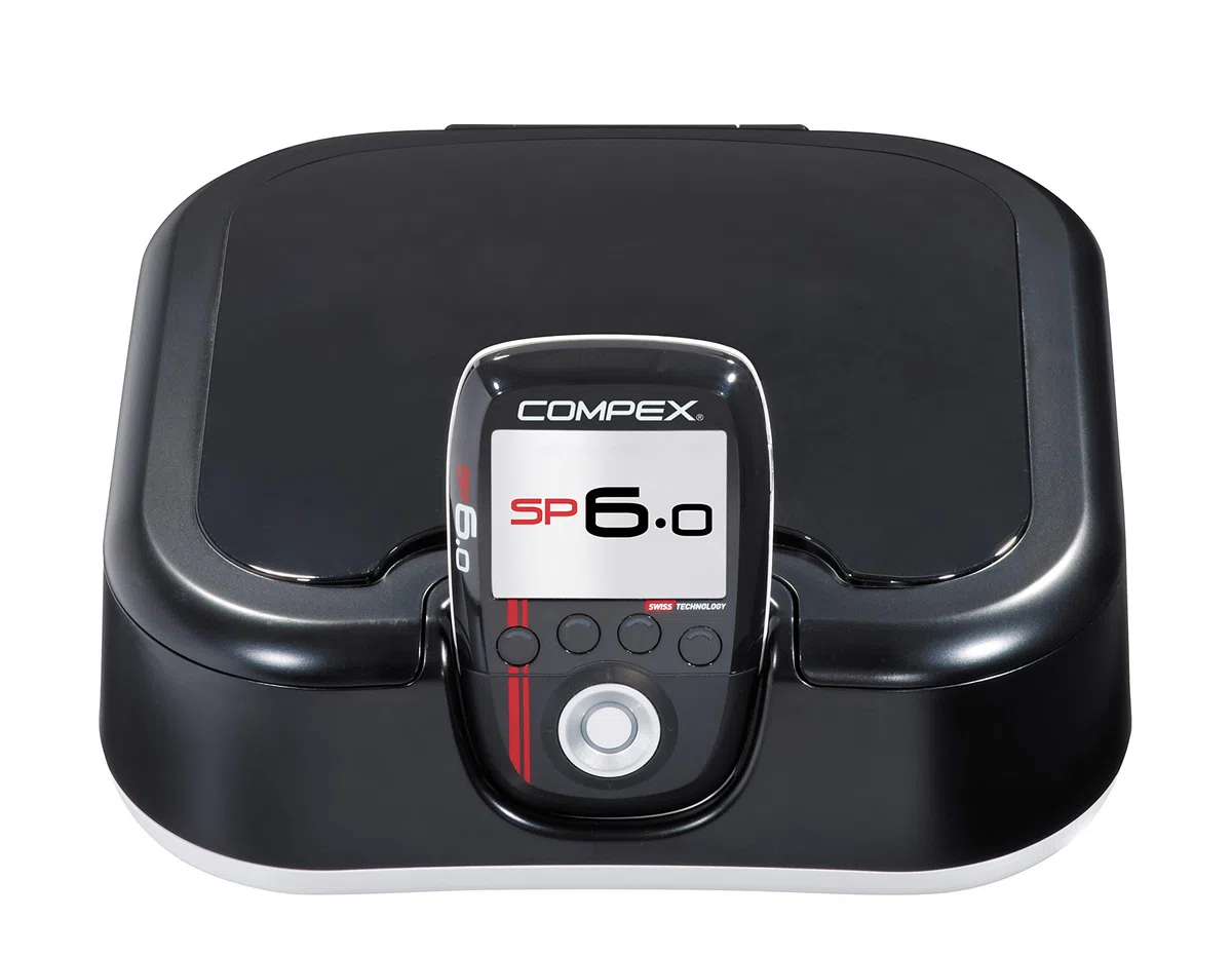Compex SP 6.0 - Electroestimulador Muscular inalámbrico, EMS,TENS y Masaje - 4 Canales Independientes, 999 Niveles de Intensidad y 30 programas