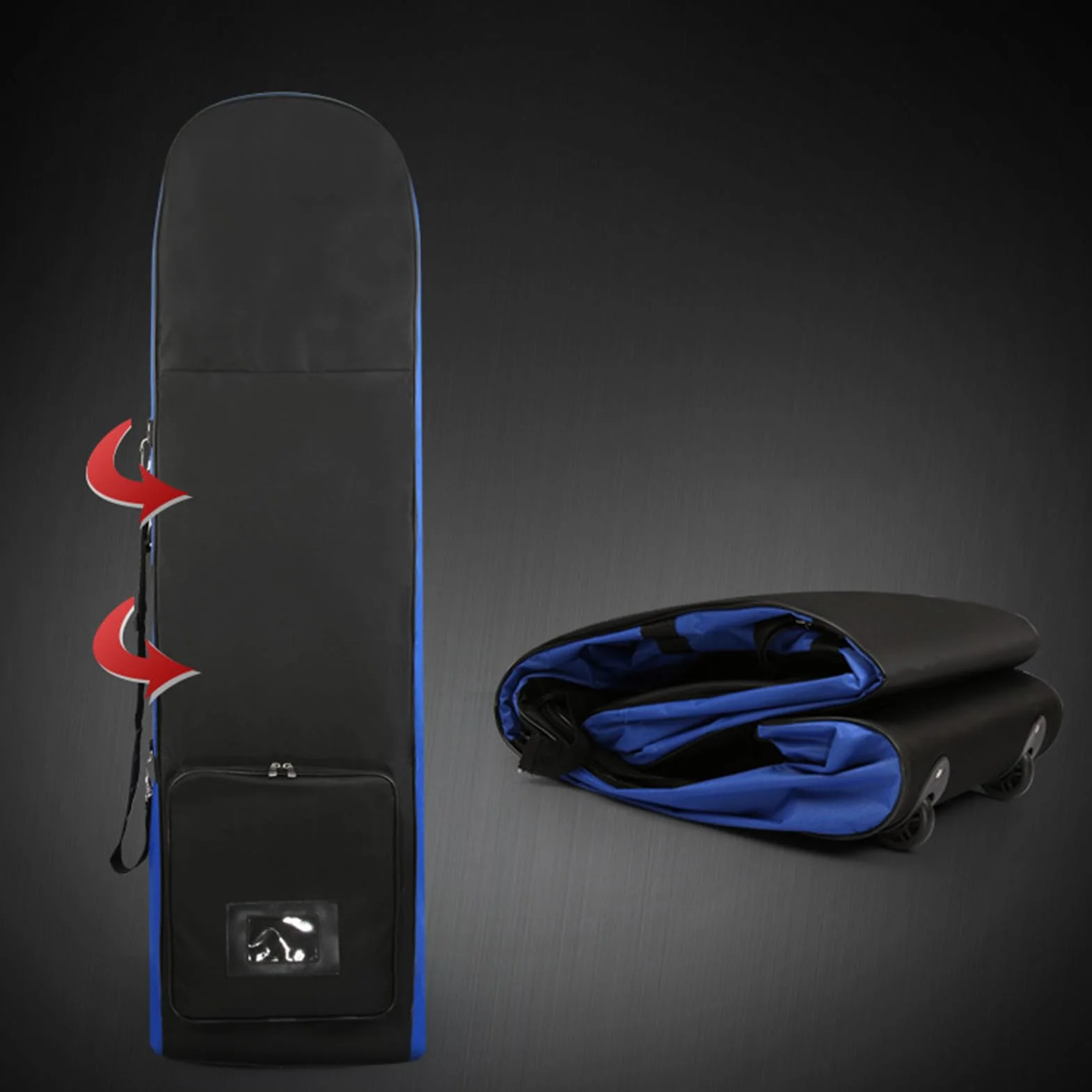 Bolsa de Viaje Acolchada de Golf Con Ruedas - Impermeable, Plegable, Con Bolsillo para Accesorios y Funda Protectora de Transporte