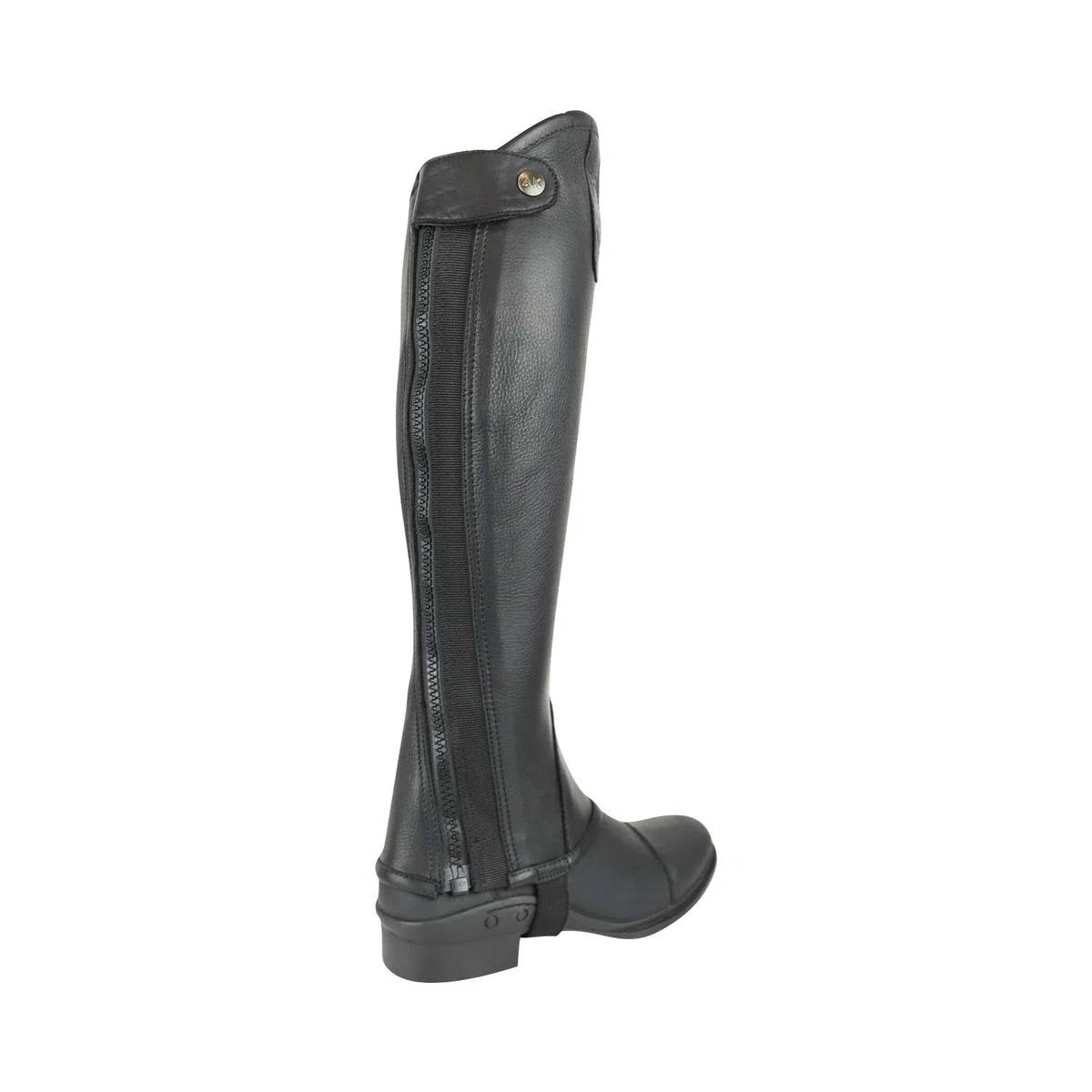 AK Curved Zip Full Grip Leather Horse Riding Half Chaps AKRS-1013