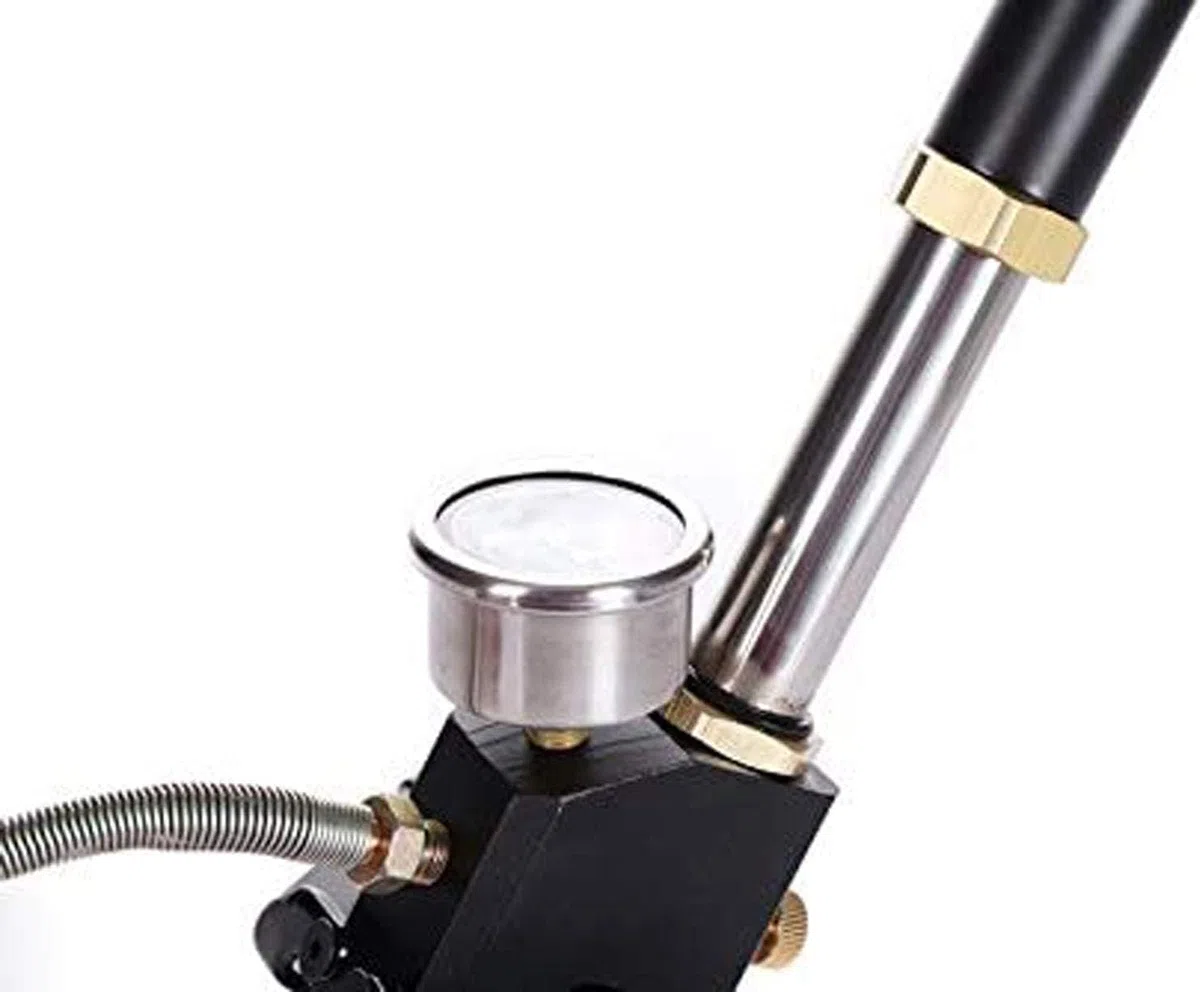 Cargador de estribo de 3 etapas PCP bomba de mano medidor de filtro de gas pistola de aire rifle Airrifle 4500psi pistola de aire sello plegable