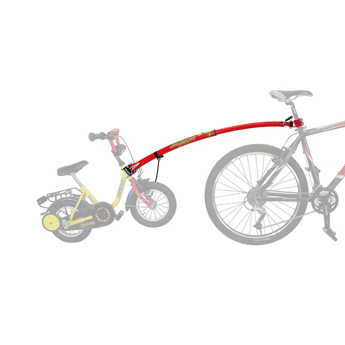Unbekannt Tow Bar, Varilla para Bicicleta Unisex Adulto, Rojo, Red