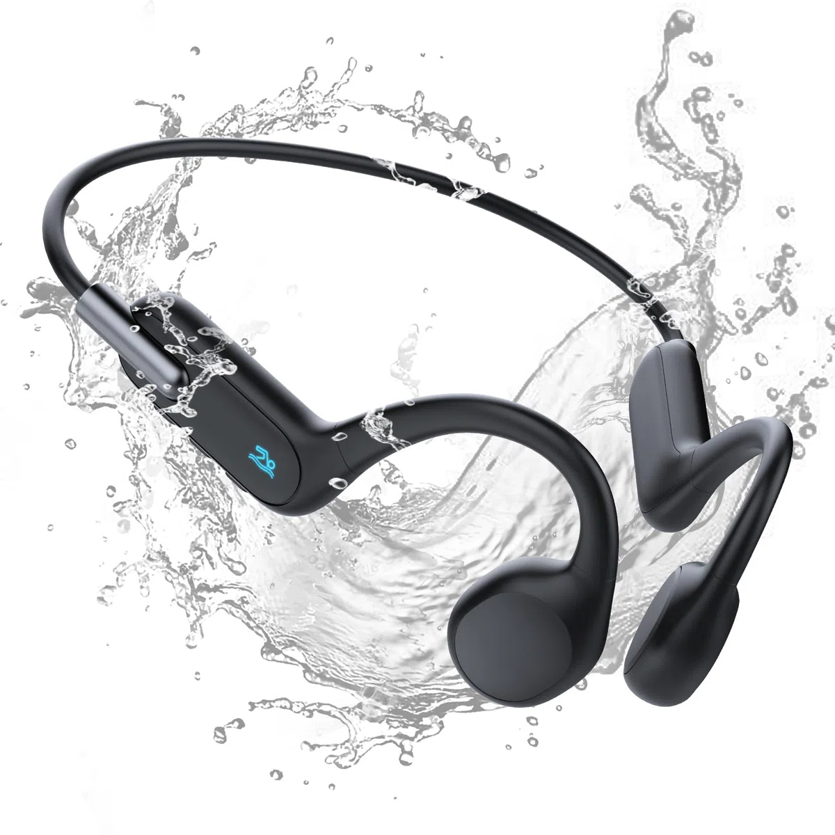 HIFI WALKER Auriculares Natacion Sumergibles, MP3 Acuaticos para Natacion IPX8 Resistente al Agua, Reproductor de música 32G, Bluetooth 5.3 Auriculares Sport de conducción ósea para Correr, Nadar
