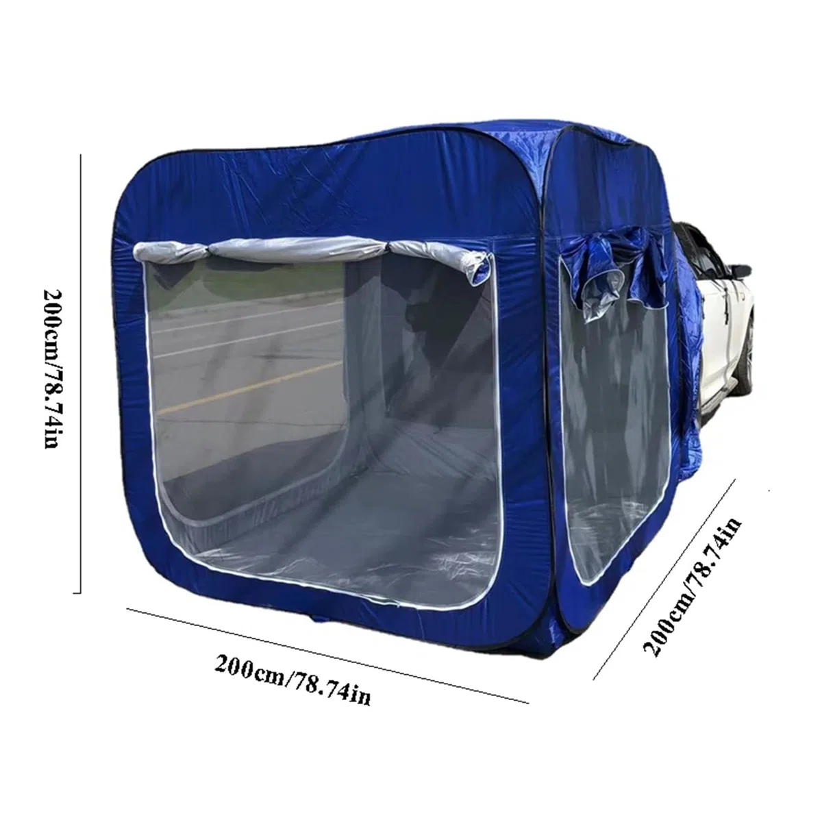 Tienda de campaña SUV, Tienda de Campaña para Coche, Carpa para Coche 5-8 Personas, 200x200cm, Carpa para Auto Apto para Cualquier Tipo de Coche, Fácil configuración