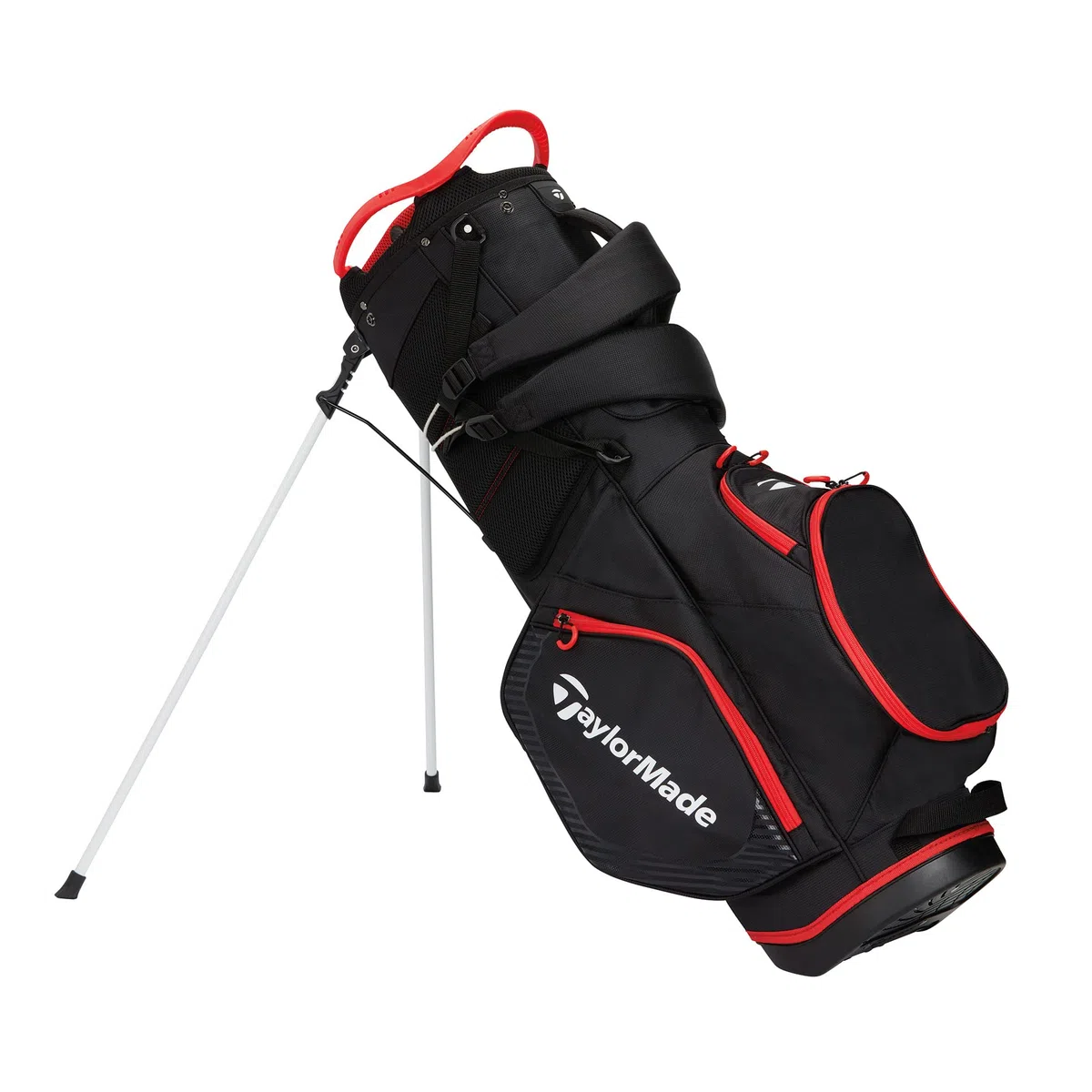 TaylorMade 2023 Pro - Bolsa de Soporte (Negro/Rojo)