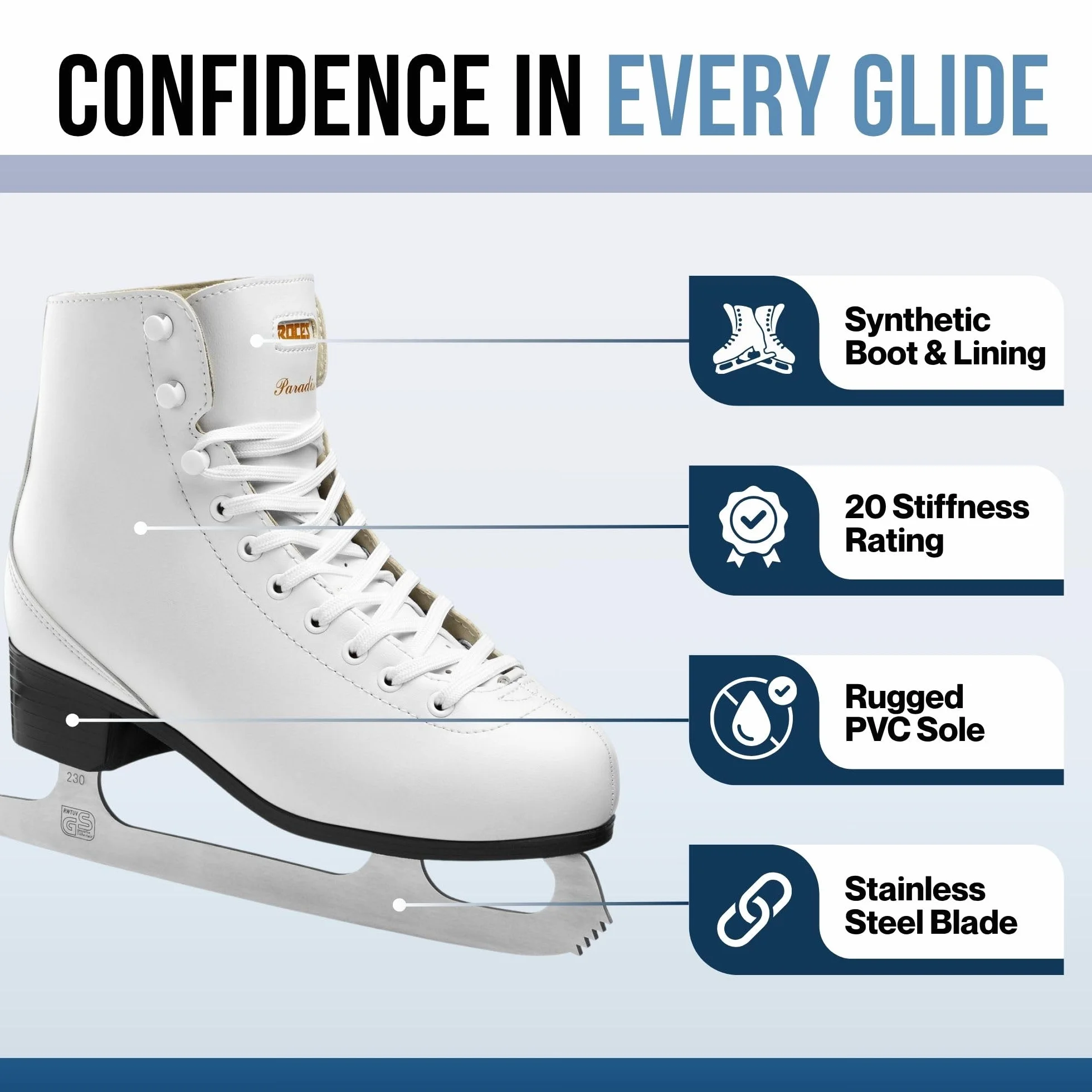 Roces Paradise/Lama Patines de Hielo, Mujer