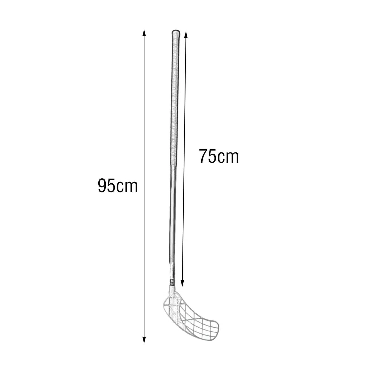 Oshhni Floorball Stick Indoor Hockey Stick Equipo de Entrenamiento para Deportes al Aire Libre en Interiores